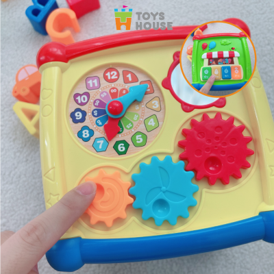 Hộp lập phương thả khối có đàn nhạc - đồ chơi tiền giáo dục cho bé ToysHouse HE0520