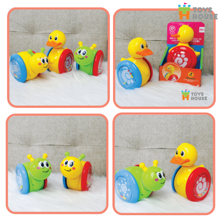 Đồ chơi lật đật có bánh xe cho bé Toyshouse 008-1 hình ốc sên ngộ nghĩnh
