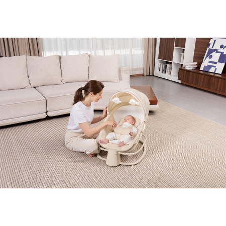 Nôi ru ngủ thư giãn kết hợp ghế ngồi ăn dặm, ghế ngồi đọc sách cho bé Mastela 8081- 8085 - 8087