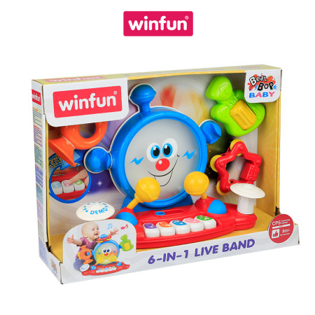 Bộ đàn nhạc 6 trong 1 kết hợp đa dạng giai điệu vui nhộn Winfun 2087-NL