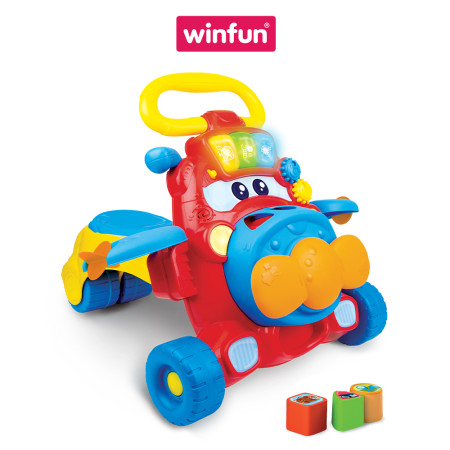 Xe tập đi cho bé kết hợp xe chòi chân thả khối có nhạc Winfun 0875-01