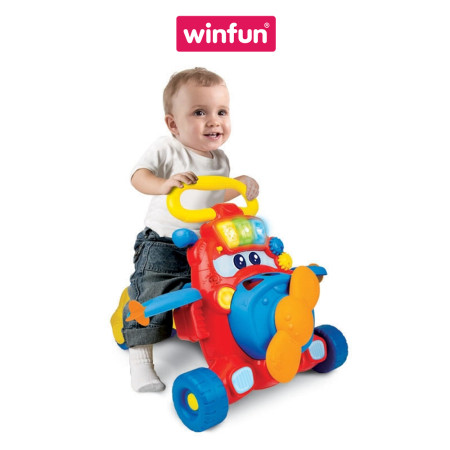 Xe tập đi cho bé kết hợp xe chòi chân thả khối có nhạc Winfun 0875-01