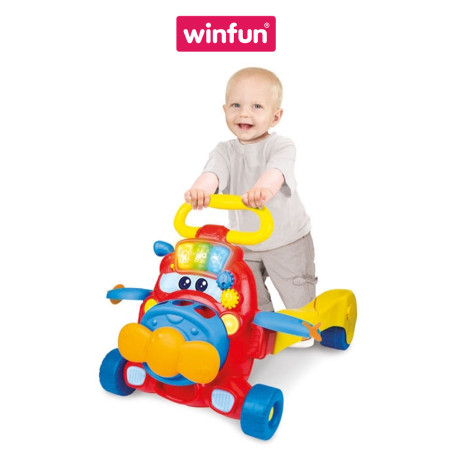 Xe tập đi cho bé kết hợp xe chòi chân thả khối có nhạc Winfun 0875-01