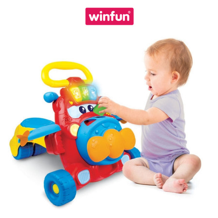 Xe tập đi cho bé kết hợp xe chòi chân thả khối có nhạc Winfun 0875-01
