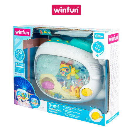 Đèn ngủ 3 trong 1 trao thói quen ngủ cho bé Winfun 720000-NL
