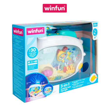 Đèn ngủ 3 trong 1 trao thói quen ngủ cho bé Winfun 720000-NL
