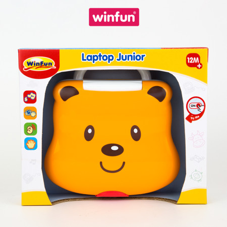 Đồ chơi tiền giáo dục cho bé - Laptop chú gấu nhỏ dễ thương, vừa chơi vừa học Winfun 8079-01