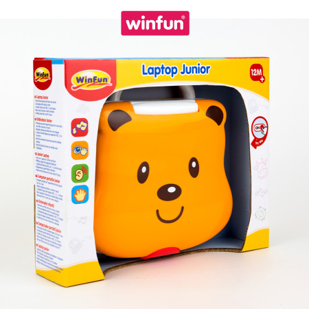 Đồ chơi tiền giáo dục cho bé - Laptop chú gấu nhỏ dễ thương, vừa chơi vừa học Winfun 8079-01