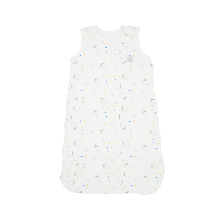 Túi ngủ mùa đông Tinylove TL1020-TNN cotton trần bông, khóa kéo bên hông,màu trắng họa tiết cho bé.