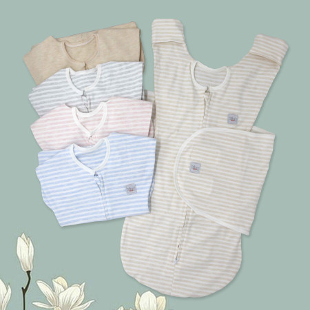 Nhộng chũn kiêm quấn ủ và túi ngủ cho bé 3 trong 1 TinyLove TL1020-CC01 màu xanh kẻ sọc
