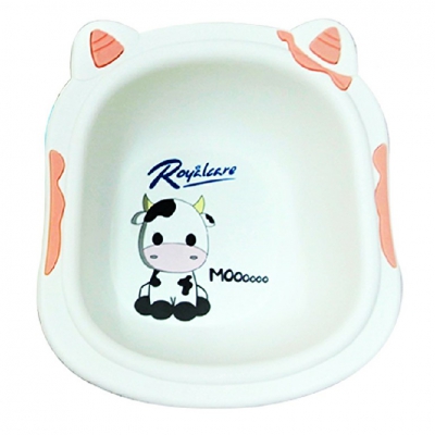 Chậu rửa mặt trẻ em in hình bò sữa xinh xắn Royalcare 8801-2