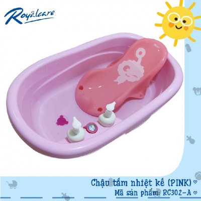 Chậu tắm trẻ em kèm nhiệt kế Royalcare RC302-A