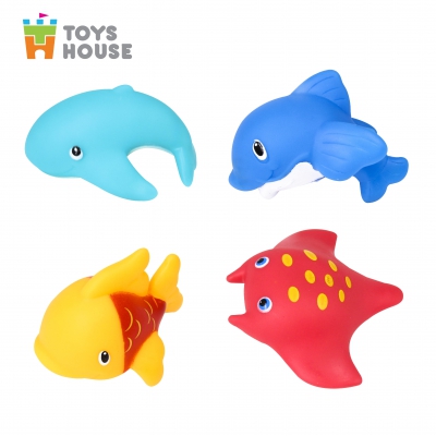 Set đồ chơi tắm 4 món hình cá Toys House  0321-TH-DC023