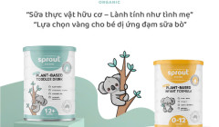 Sprout Organic thương hiệu sữa công thức 100% thực vật hữu cơ đến từ Úc