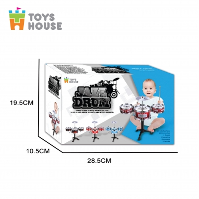 Bộ trống đồ chơi Jazz Drum cho bé Toys House TH1220-3303