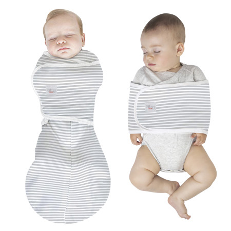 Nhộng chũn kiêm quấn ủ và túi ngủ cho bé 3 trong 1 TinyLove TL1020-CC01 màu xanh kẻ sọc